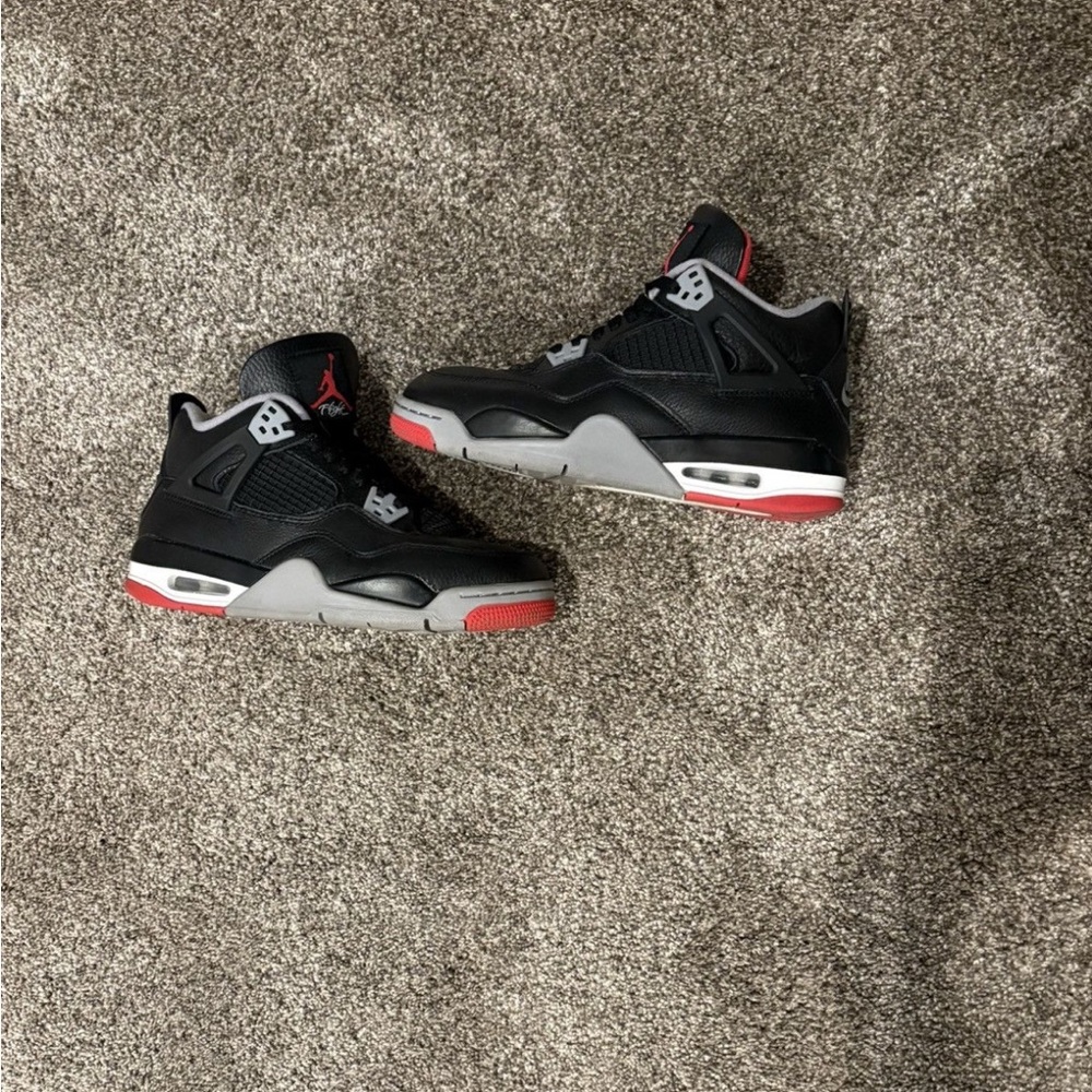 Jordan Black and Red Athletic Shoes